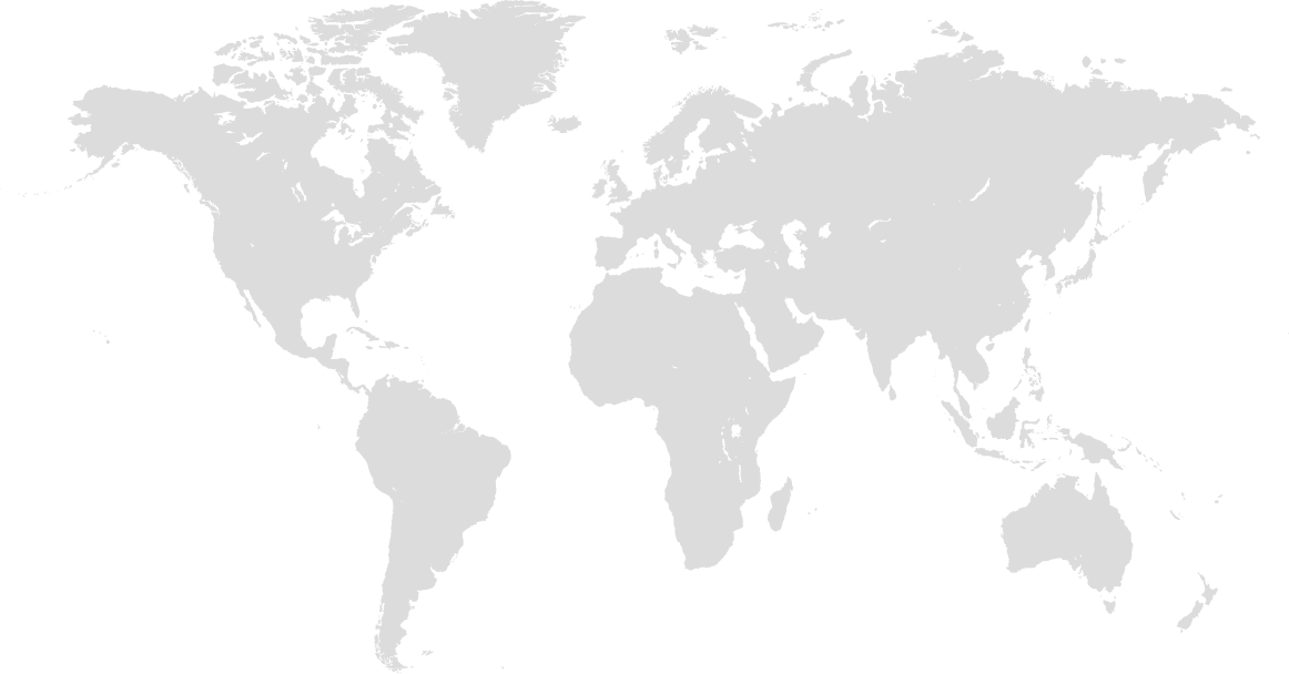 World map for mobile screen sizes.